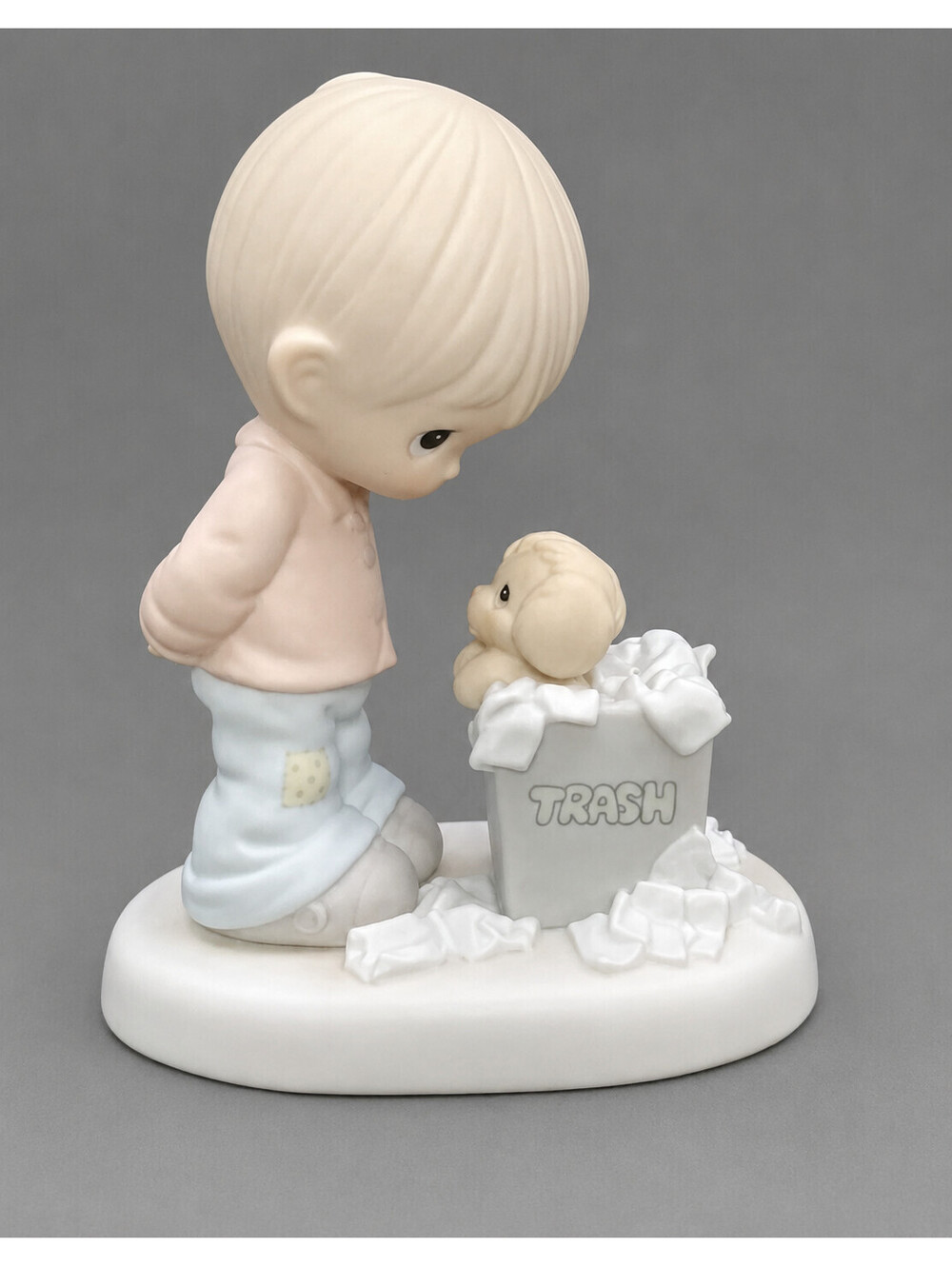 Precious Moments You Just Cannot Chuck A Good Friendship Boy Puppy Figurine 1988
